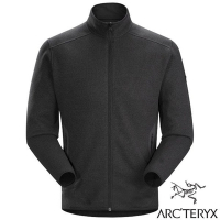 加拿大 ARCTERYX 始祖鳥 男款 Covert Cardigan 羽量級類羊毛抗菌排汗透氣保暖刷毛外套_24089 黑灰