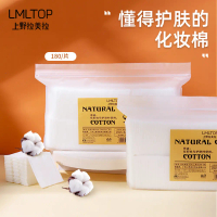 LMLTOP Tấm bông tẩy trang 180 miếng, bông tẩy trang trang điểm, bông thấm ướt dùng cho trang điểm, b