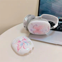 Girl's Cute Butterfly Earphone Cases For Apple AirPods Max Cartoon Protect Cover For Airpod Max Wireless Headset girlfriend gift