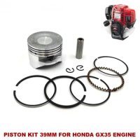 Piston Ring Pin Kit 39mm 40mm For Honda GX35 GX31 GX35NT HHT35S UMK35 140F Engine Motor Rebuild Replace Part 13101-Z0Z-000