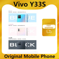 DHL Fast Delivery Vivo Y33S 5G Cell Phone 18W Charger Dimensity 700 Face ID 6.51" 60hz Screen 3 Cameras Fingerprint Dual Sim