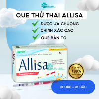 Combo 2 Que thử thai Allisa 2 vạch đậm, phát hiện thai sớm