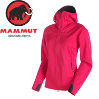 【MAMMUT 長毛象 女款 Ultimate連帽防風外套WINDSTOPPER《洋紅》】14931/防水/雙色背襯/歐洲製造