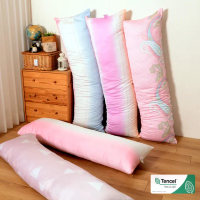 【三合苑HOMESense】100%純天絲 超大長抱枕 150x50cm 2.3kg 天絲長抱枕 抬腿枕 靠枕 MIT台灣製(五色任選)