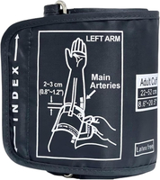 Replacement Extra Large Cuff for Omron BP Monitors 22-52CM Big Arm - Adjustable XL Cuff Includes 4 U