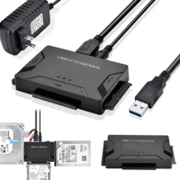 Banggood USB 3.0 to IDE/SATA Converter Adapter Hard Drive Adapter Cable Converter Kit For 2.5"/3.5" SATA/IDEHDD/SSD Hard Drive