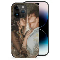 Romantic Phone Case For Iphone 14 Pro Max 13 12 Mini 11 Xr 7 8 Plus Fiber Skin Case Cover Claire Jamie Outlander Fan Art Apple