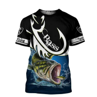 T-shirt Personaliti Ringkas Cetakan 3D T-shirt Personaliti Ringkas Cetakan 3D Lelaki