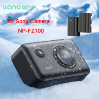 LLANO NP-FZ100 Camera Battery Fast Charging Box For Sony a7m4 for Sony a7m3 A7c A7R3 A7R4 7RM3 A9M2 DSLR Cameras