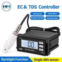 EC &amp; TDS Monitor Controller Online Conductivity Meter Industrial Water Treatment Conductivity EC PH Conductivity Controller