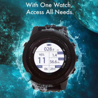CREST CR4 Scuba Diving Computer Freediving Nitrox Tech Diving Gauge Smart Dive Watch 100 Meter / 330 Feet Rechargeable Battery