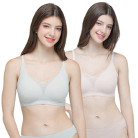 บราไร้โครง Jelly Charming Lace รุ่น WB3Y32 คละสี(เบจ-เขียว) Set 2 ชิ้น
