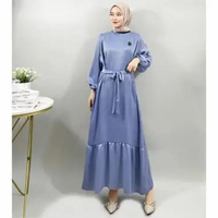 Gamis Muslim Wanita Dewasa Gamela Biru denim