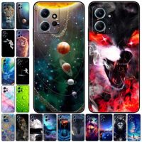 For Redmi Note 12 4G Case Silicone Cool Space TPU Soft Phone Shells for Xiaomi Redmi Note 12 4G Protection Covers Note12 4G 6.67