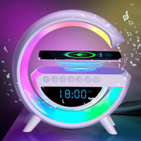 BT-3401 Bluetooth Speaker Creative Night Light Alarm Clock Multi-function Wireless Charging