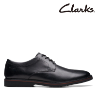 Clarks 男鞋Atticus LT Lace 復古擦色感正裝休閒鞋(CLM73608D)