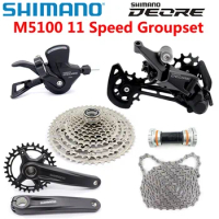 SHIMANO DEORE M5100 11 speed Groupset MTB Mountain Bike 11v Shifter lever Rear Derailleur Crankset Cassette Chain