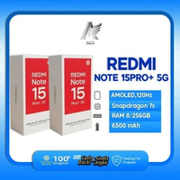 Xiaomi Redmi Note 15 Pro+ 5G 8GB/256GB Resmi Indonesia AMOLED 120Hz 200MP 100W NFC IP69 Mocha Brown