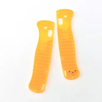 One Pair of Transparent Colored Acrylic Handle Scales for Benchmade Bugout 535 Multiple Patterns