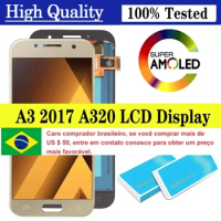 100% Tested4.7''High Quality LCD for Samsung A3 2017 A320 A320F Touch Screen Digitizer Assembly Repair Parts