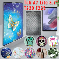 Case for Samsung Galaxy Tab A7 Lite 8.7 inch SM-T220 SM-T225 Old Image Pattern Ultra Thin Cover for Tab A7 Lite 2021 Tablet Case