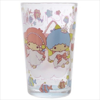 大賀屋 雙子星 玻璃杯 水杯 茶杯 酒杯 透明 水晶 玻璃 杯子 Kiki Lala 三麗鷗 日貨 J00013692