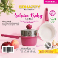 SALE PANCI BAYI FULL SET PERALATAN MASAK SAKURA BABYI PAN FLOWER FRY MILK