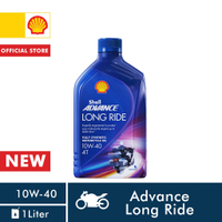 Shell Advance Long Ride 10W-40 (1Liter) - Fully Synthetic Oil, Ideal for Long Rides