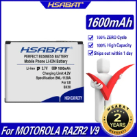 HSABAT 1600mAh BX50 Battery for MOTOROLA RAZR2 V9 RAZR2 V9m Q9 Q9m Q9h