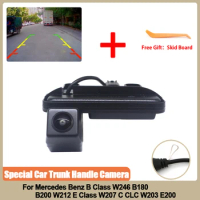 CVBS HD 1080P Car Rear View Trunk Handle Camera For Mercedes Benz B Class W246 B180 B200 W212 E Class W207 C CLC W203 E200