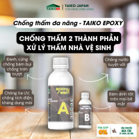 [CHÍNH HÃNG] Keo trong suốt TAIKO EPOXY 2TP 1L, chống thấm sàn nhà vệ sinh, sàn xưởng, bệnh viện, TT