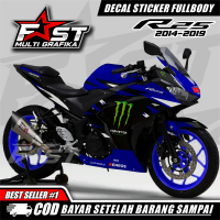 TERBARU BISA COD Decal Yamaha R25 Old MOTIF MONSTER KEREN Full Body Stiker Yamaha R25 Striping R25 V