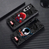 Marvel Hero Ironman Spiderman Cover for Samsung Galaxy Z Fold4 5G ZFold4 Z Fold3 Z Fold5 5G Hard PC Protection Shockproof Cases