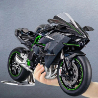 Model motosikal berskala besar 1:9 H2R H2 V4S, mainan model motosikal aloi, koleksi untuk kanak-kana