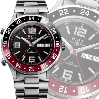 BALL波爾錶 天文台認證 GMT陶瓷圈 鈦金屬潛水機械腕錶 DG3030B-S8CJ-BK