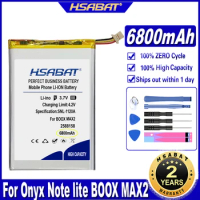 HSABAT 2588158 6800mAh Battery for Onyx Note lite BOOX MAX2 BOOX NOTE NOTE2 NOTE3/ M96C M96 plus Ebook Batteries