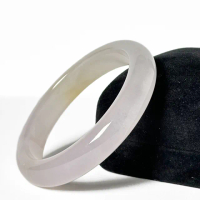 【Fubibaoding jeweler 富璧寶鼎珠寶】冰種粉飄黃翡翠平安鐲(天然A貨 福鐲 玉鐲 手鐲 台灣圍#17.3)