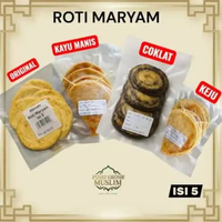 (Isi 5) Roti Cane Original/coklat /Keju /Kayu Manis / Roti Canai / roti maryam / Isi 5 Pcs Mini Keju