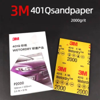 3M 401Q Watordry Abrasives Sandpaper Grit 2000Grit Repair Paint Car Beauty Sanding paper Automotive Sanding sheets Sanding Fine