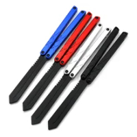 Swordfish Butterfly Knife 6061-T6 Aluminum alloy handle training knife uncut collection tool balisong trainer folding knife