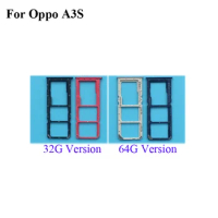 For OPPO A3S A 3s 6.2inch New Original Sim Card Holder Tray Card Slot For OPPO A3 S Sim Card Holder OppoA3S