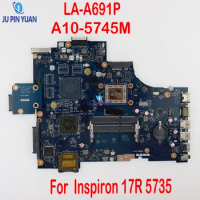 Refurbished For Dell Inspiron 17R 5735 Laptop Motherboard LA-A691P 0M8THW M8THW DDR3L With A10-5745M