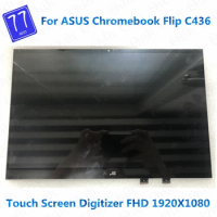Original 14'' FHD 1920X1080 LCD screen with touch digitizer glass assembly For ASUS Chromebook Flip C436