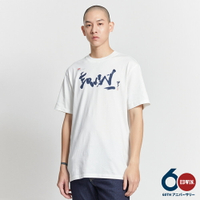 特降品↘EDWIN 60週年限定 LOGO水墨短袖T恤-男款  白色 #503生日慶
