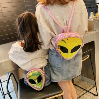 Ladies Wallets Cartoon Bags For Women Children Alien Transparent Jelly Bag Shoulder Backpack Phone Coin Bag Kawaii Coin Purse