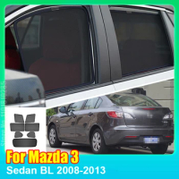 For Mazda 3 Sedan BL 2008-2013 Mazda3 Car Window SunShade Shield Front Windshield Rear Side Curtain Sun Shade Visor