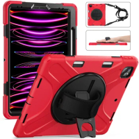 Case for iPad Pro 12.9 inch 3rd 4th 5th 6th 15ft Drop Protection Heavy Duty Shockproof 360 Kickstand Pencil Holder Kids