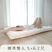 【LOVEFU大島樂眠】5尺無光薄墊(標準雙人床墊/輕巧/捲包收納/10cm/日式床墊/學生宿舍床墊)