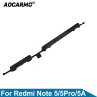 Aocarmo Sidekey Button For Xiaomi Redmi Note 5 Pro 5A 5pro Note5 Volume Power ON OFF Volume Up Down Key Replacement Part