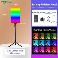 ORIGINAL TNW D24 RGB Lampu LED Video Lampu Studio Led Lighting Portable Mini Lampu Fotografi RGB Led